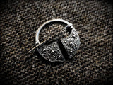 Viking Saxon Celtic Sterling Silver Penannular Cloak Pin