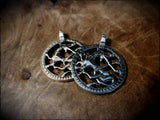 Pewter Viking Horse Pendant