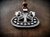 Sterling Silver Danish Viking Dragon Ship Pendant