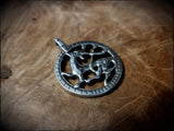 Pewter Viking Horse Pendant