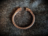 Bronze Viking Wolf Bracelet Arm Ring