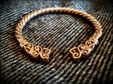 Bronze Viking Wolf Bracelet Arm Ring