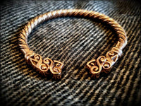 Bronze Viking Wolf Bracelet Arm Ring