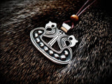 Sterling Silver Danish Viking Dragon Ship Pendant