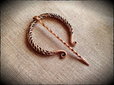 Viking Saxon Bronze Penanular Brooch Cloak Pin