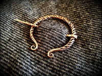 Viking Saxon Bronze Penanular Brooch Cloak Pin