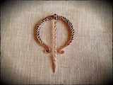 Viking Saxon Bronze Penanular Brooch Cloak Pin