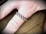 Sterling Silver Viking Twisted Ring