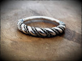 Sterling Silver Viking Twisted Ring