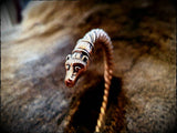 Viking Bear Head Twisted Bronze Bracelet Arm Ring