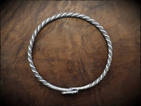 Viking Silver Bangle Bracelet
