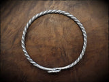 Viking Silver Bangle Bracelet