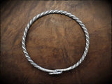 Viking Silver Bangle Bracelet