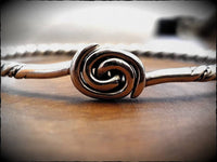 Viking Silver Bangle Bracelet