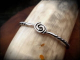Viking Silver Bangle Bracelet