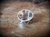 Viking Silver Stamped Ring