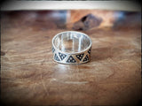 Viking Silver Stamped Ring