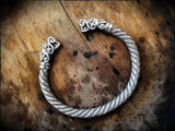 Sterling Silver Viking Wolf Bracelet Arm Ring