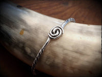 Viking Silver Bangle Bracelet