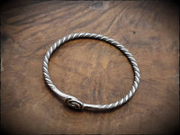 Viking Silver Bangle Bracelet