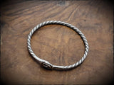 Viking Silver Bangle Bracelet