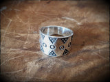 Viking Silver Stamped Ring