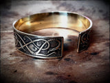Urnes Style Viking Brass or Silver Bracelet