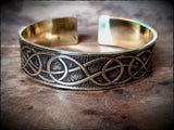 Urnes Style Viking Brass or Silver Bracelet