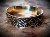 Urnes Style Viking Brass Bracelet