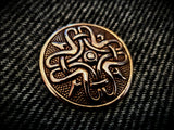 Viking Norse Bronze Circular Disc Brooch
