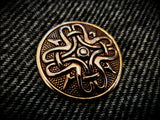 Viking Norse Bronze Circular Disc Brooch