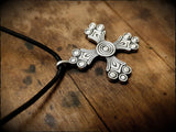 Gotland Pewter Silver Cross Pendant