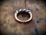 Viking Celtic Twisted Chunky Bronze Ring Adjustable/Non-adjustable