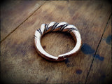 Viking Celtic Twisted Chunky Bronze Ring Adjustable/Non-adjustable