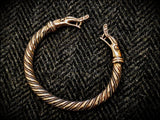 Bronze Viking Dragon Serpent Bracelet Arm Ring