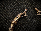 Bronze Viking Dragon Serpent Bracelet Arm Ring
