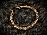 Bronze Viking Dragon Serpent Bracelet Arm Ring