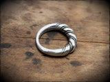 Viking Celtic Twisted Chunky Sterling Silver Ring Adjustable/Non-adjustable