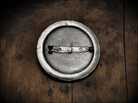 Viking Norse Pewter Circular Disc Brooch