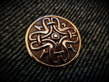 Viking Norse Bronze Circular Disc Brooch