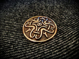 Viking Norse Bronze Circular Disc Brooch