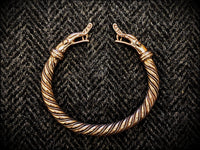 Bronze Viking Dragon Serpent Bracelet Arm Ring