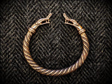Bronze Viking Dragon Serpent Bracelet Arm Ring