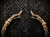 Bronze Viking Dragon Serpent Bracelet Arm Ring