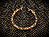 Bronze Viking Dragon Serpent Bracelet Arm Ring