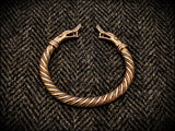 Bronze Viking Dragon Serpent Bracelet Arm Ring