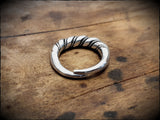 Viking Celtic Twisted Chunky Sterling Silver Ring Adjustable/Non-adjustable