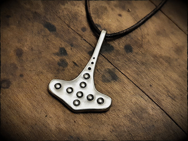 Flekstad Mjolnir Thors Hammer Pendant in Pewter, Bronze or Silver
