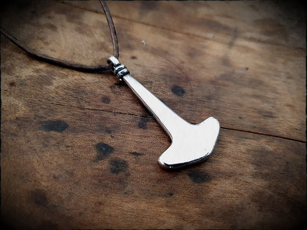 Viking Thors Hammer Mjolnir Pendant Pewter