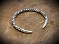 Viking Norse Celtic Twisted Torc Bracelet in Brass, Bronze or Sterling Silver